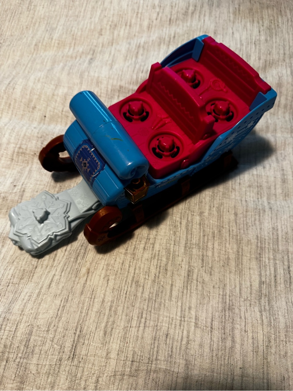 Little People Blue and Red Kids Toy Sleigh - Play Vehicle